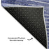 9' X 12' Navy Blue And Ivory Geometric Washable Area Rug With UV Protection