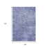 9' X 12' Navy Blue And Ivory Geometric Washable Area Rug With UV Protection