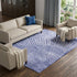 9' X 12' Navy Blue And Ivory Geometric Washable Area Rug With UV Protection