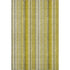 5' X 8' Gold And Ivory Striped Washable Area Rug With UV Protection