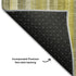 5' X 8' Gold And Ivory Striped Washable Area Rug With UV Protection