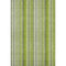 5' X 8' Green And Ivory Striped Washable Area Rug With UV Protection
