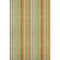 5' X 8' Khaki Orange And Beige Striped Washable Area Rug With UV Protection