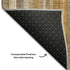 8' Rust And Gray Striped Washable Round Rug With UV Protection