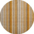 8' Rust And Gray Striped Washable Round Rug With UV Protection