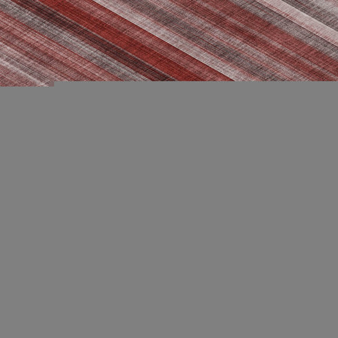5' X 8' Red And Ivory Striped Washable Area Rug With UV Protection