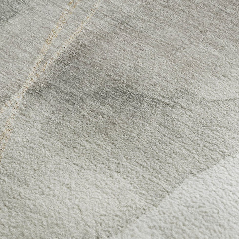 5' X 8' Ivory And Beige Abstract Washable Area Rug With UV Protection