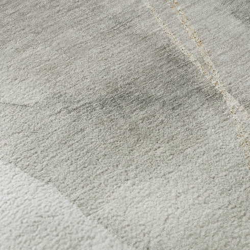 8' X 10' Ivory And Beige Abstract Washable Area Rug With UV Protection
