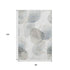 8' X 10' Ivory And Beige Abstract Washable Area Rug With UV Protection