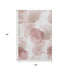5' X 8' Merlot And Ivory Abstract Washable Area Rug With UV Protection