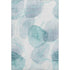8' X 10' Teal And Ivory Abstract Washable Area Rug With UV Protection