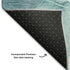 8' X 10' Teal And Ivory Abstract Washable Area Rug With UV Protection