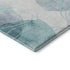 8' X 10' Teal And Ivory Abstract Washable Area Rug With UV Protection