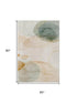 5' X 8' Beige Copper And Taupe Abstract Washable Area Rug With UV Protection