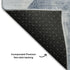 5' X 8' Blue And Gray Abstract Washable Area Rug With UV Protection