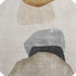8' Brown And Gray Abstract Washable Round Rug With UV Protection