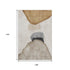9' X 12' Brown And Gray Abstract Washable Area Rug With UV Protection