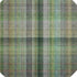 9' X 12' Green And Gray Plaid Washable Area Rug With UV Protection