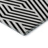 9' X 12' Black And Ivory Geometric Washable Area Rug With UV Protection