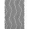 9' X 12' Black And Ivory Geometric Washable Area Rug With UV Protection