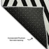 9' X 12' Black And Ivory Geometric Washable Area Rug With UV Protection