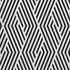 9' X 12' Black And Ivory Geometric Washable Area Rug With UV Protection