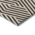 9' X 12' Brown And Ivory Geometric Washable Area Rug With UV Protection