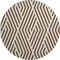 9' X 12' Brown And Ivory Geometric Washable Area Rug With UV Protection