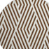 9' X 12' Brown And Ivory Geometric Washable Area Rug With UV Protection