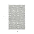 9' X 12' Gray And Ivory Geometric Washable Area Rug With UV Protection