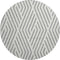 9' X 12' Gray And Ivory Geometric Washable Area Rug With UV Protection