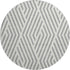 9' X 12' Gray And Ivory Geometric Washable Area Rug With UV Protection