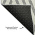 9' X 12' Gray And Ivory Geometric Washable Area Rug With UV Protection