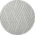 9' X 12' Gray And Ivory Geometric Washable Area Rug With UV Protection