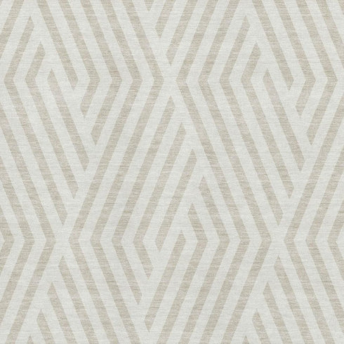9' X 12' Ivory And Beige Geometric Washable Area Rug With UV Protection