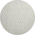 9' X 12' Ivory And Beige Geometric Washable Area Rug With UV Protection