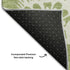 9' X 12' Fern Green And Ivory Floral Washable Area Rug With UV Protection