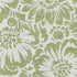 9' X 12' Fern Green And Ivory Floral Washable Area Rug With UV Protection