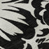 9' X 12' Black And Ivory Floral Washable Area Rug With UV Protection