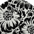 9' X 12' Black And Ivory Floral Washable Area Rug With UV Protection