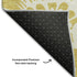 9' X 12' Gold And Ivory Floral Washable Area Rug With UV Protection