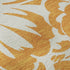 9' X 12' Orange And Ivory Floral Washable Area Rug With UV Protection