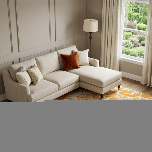 9' X 12' Orange And Ivory Floral Washable Area Rug With UV Protection