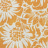 9' X 12' Orange And Ivory Floral Washable Area Rug With UV Protection