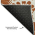 9' X 12' Rust And Ivory Floral Washable Area Rug With UV Protection