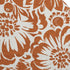 9' X 12' Rust And Ivory Floral Washable Area Rug With UV Protection