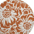 9' X 12' Rust And Ivory Floral Washable Area Rug With UV Protection