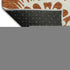 9' X 12' Rust And Ivory Floral Washable Area Rug With UV Protection