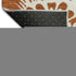 9' X 12' Rust And Ivory Floral Washable Area Rug With UV Protection