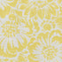 9' X 12' Yellow And Ivory Floral Washable Area Rug With UV Protection